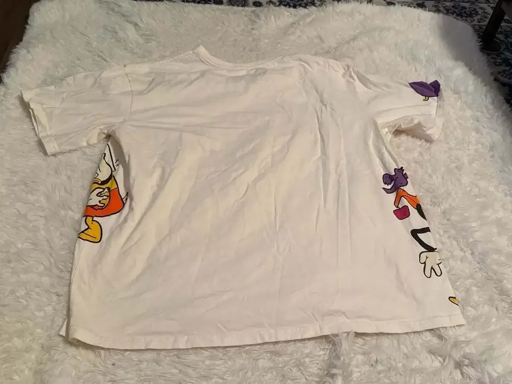 Disney Parks Mickey and Friends Halloween 2022 White T-Shirt XL